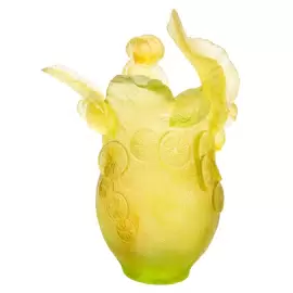 Хрустальная ваза "Citrus Magnum" 51 см, желтая