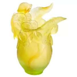 Хрустальная ваза "Citrus Magnum" 51 см, желтая
