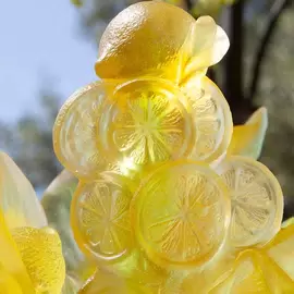 Хрустальная ваза "Citrus Magnum" 51 см, желтая