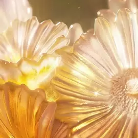 Хрустальная ваза "Or d'abeille" 15 см, оранжевая