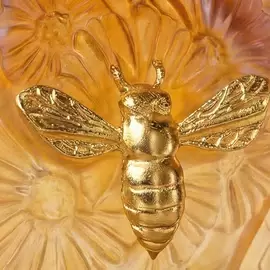 Хрустальная ваза "Or d'abeille" 22.5 см, оранжевая
