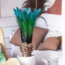 Хрустальная ваза "Prestige Palm Beach" 85 см, зеленая