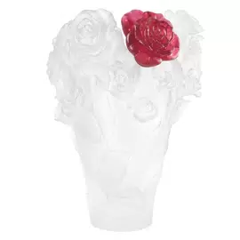 Хрустальная ваза "Rose Passion. Roses" 34см, белая