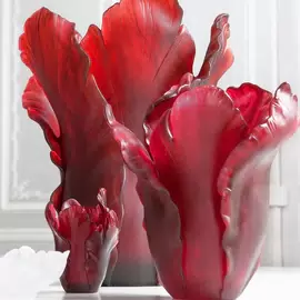 Хрустальная ваза "Tulip Magnum" 52.5 см, красная