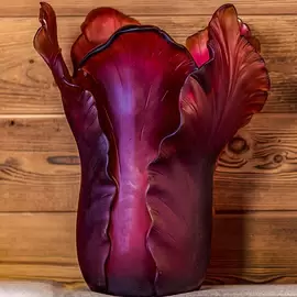 Хрустальная ваза "Tulip Magnum" 52.5 см, красная