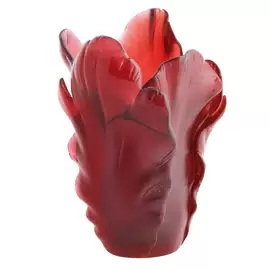 Хрустальная ваза "Tulip small" 17 см, красная
