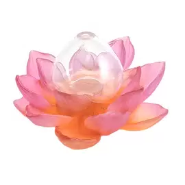 Хрустальная ваза "Jardin de Lotus" 11 см, розовая