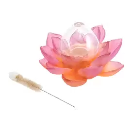 Хрустальная ваза "Jardin de Lotus" 11 см, розовая