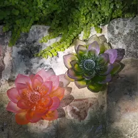 Хрустальная декоративный цветок "Jardin de Lotus" розовый