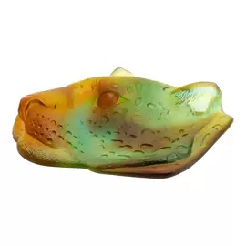 Мелочница из хрусталя "Leopard Tropical" зеленая
