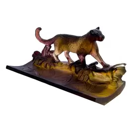Хрустальная подставка для ручек "Leopard" коричневая