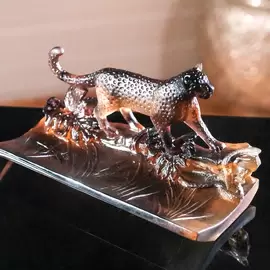 Хрустальная подставка для ручек "Leopard" коричневая