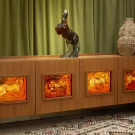 Хрустальная скульптура "Calypso Jean Louis Sauvat" разноцветная
