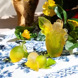 Хрустальная скульптура "Citrus" желтая
