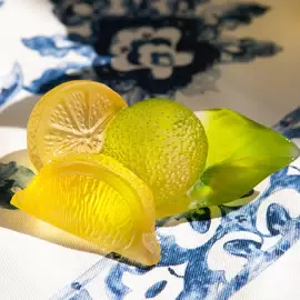 Хрустальная скульптура "Citrus" желтая