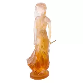 Хрустальная скульптура "Douce Muse" оранжевая