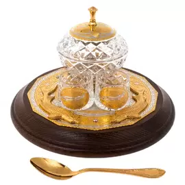 Икорница "Богемия" со стопками, на 2 персоны, Златоуст