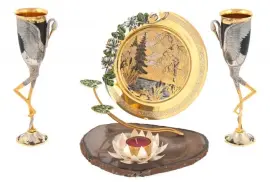 Набор для шампанского "Тихая заводь" Златоуст Набор для шампанского "Тихая заводь" Златоуст