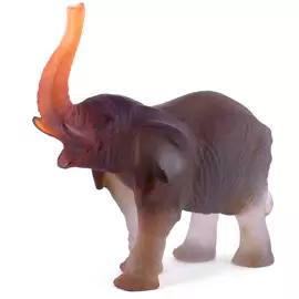 Хрустальная скульптура "Elephant" серая