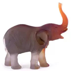 Хрустальная скульптура "Elephant" серая