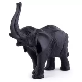 Хрустальная скульптура "Elephant" черная