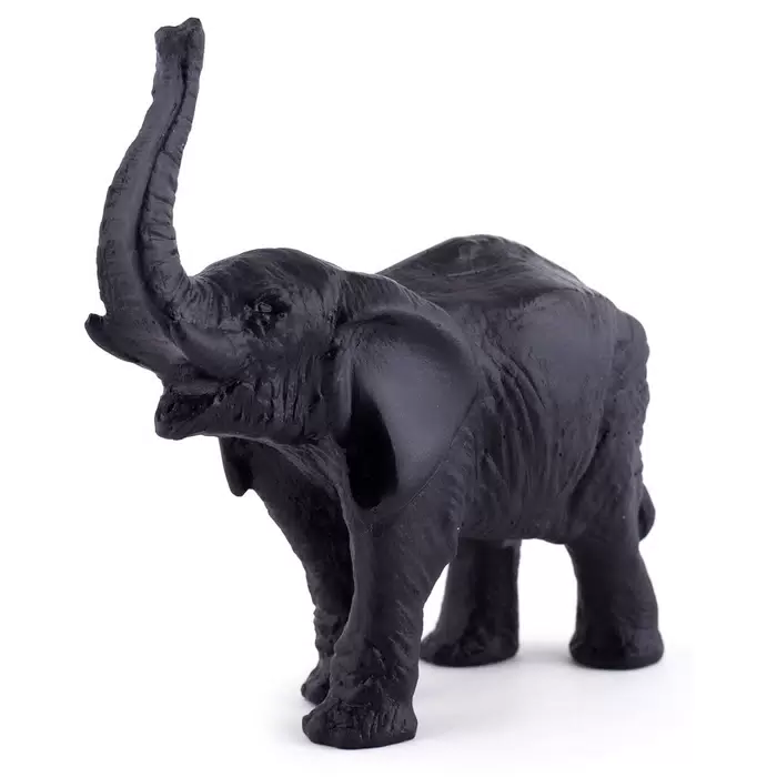 Хрустальная скульптура "Elephant" черная