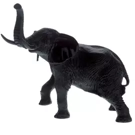 Хрустальная скульптура "Elephant" черная