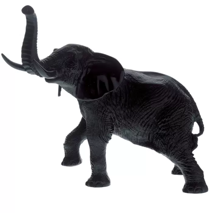 Хрустальная скульптура "Elephant" черная