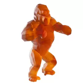 Хрустальная скульптура " King Kong" оранжевая