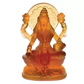 Хрустальная скульптура "Lakshmi" оранжевая