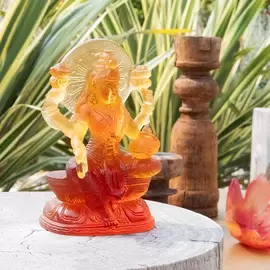 Хрустальная скульптура "Lakshmi" оранжевая