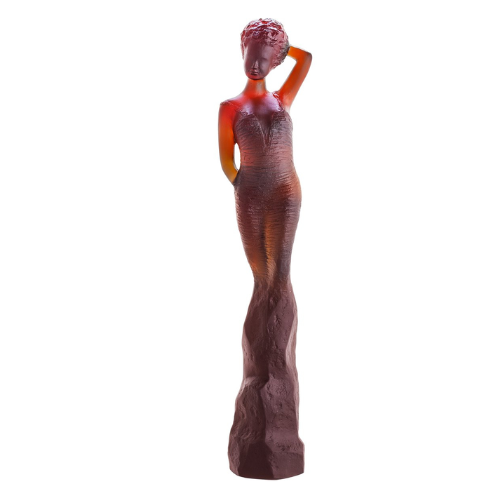 Хрустальная скульптура "Louise" красная