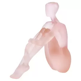 Хрустальная скульптура "Meditation" розовая