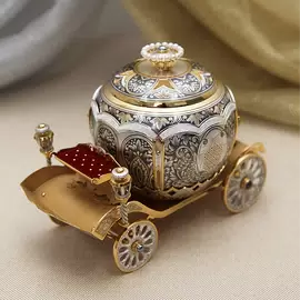 Шкатулка ювелирная из серебра "Как в сказке"