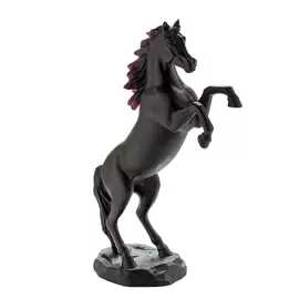 Хрустальная скульптура "Spirited Horse" черная