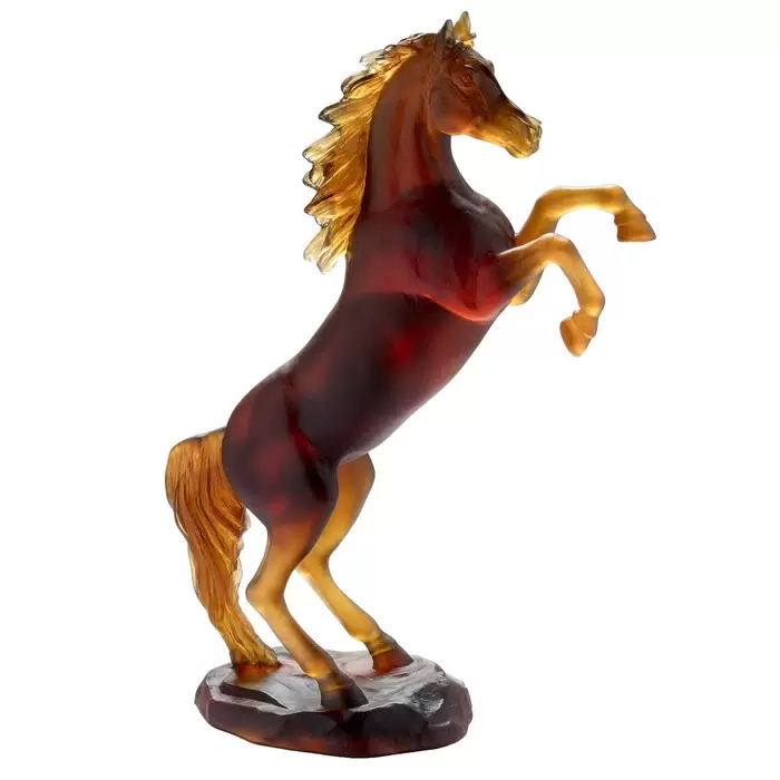 Хрустальная скульптура "Spirited Horse" коричневая