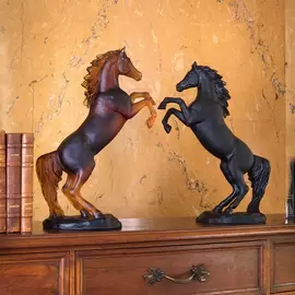 Хрустальная скульптура "Spirited Horse" коричневая