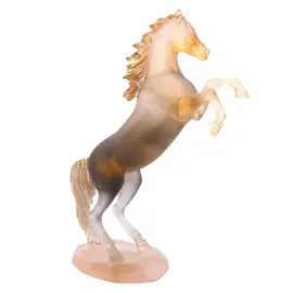 Хрустальная скульптура "Spirited Horse" серая
