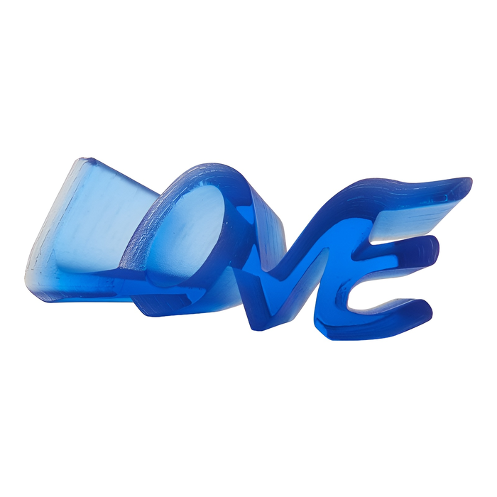 Хрустальная скульптура "True Love" синяя