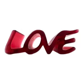 Хрустальная скульптура "True Love" красная