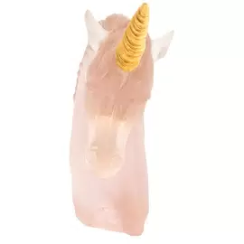 Хрустальная скульптура "Unicorn" розовая
