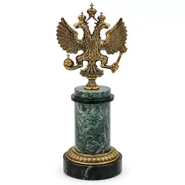 Сувенир бронзовый "Российский герб" (колонна)
