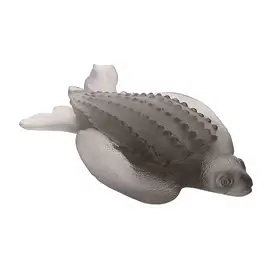 Хрустальная скульптура "Черепаха Leatherback" черная