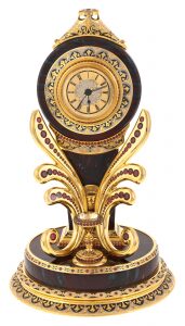 Fantasy table clock jasper, Zlatoust