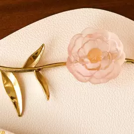 Хрустальный цветок "Camelia D`Apparat" розовый