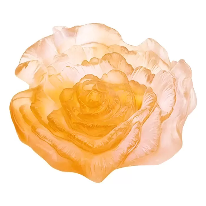 Хрустальный цветок "Rose Royale" оранжевый