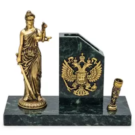 Письменный прибор из бронзы "Закон" (Фемида)
