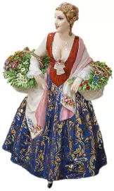 Статуэтка "Дама с ромашкой"