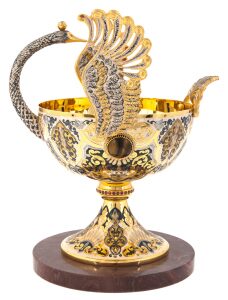 Vase "Swan Bird" Zlatoust