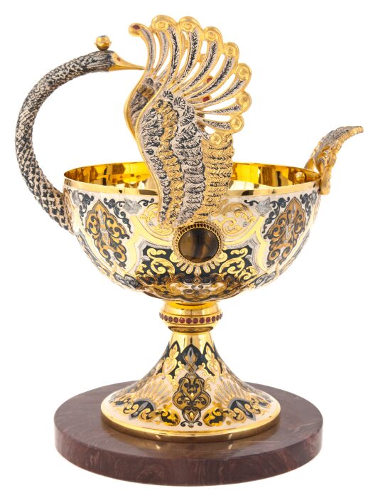 Vase "Swan Bird" Zlatoust